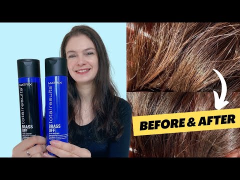 Matrix Total Results Brass Off Shampoo (Before and...