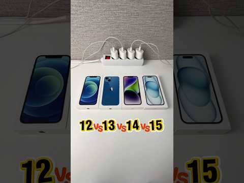 iPhone 12 VS 13 VS 14 VS 15 Power On Boot Speed Test Comparision