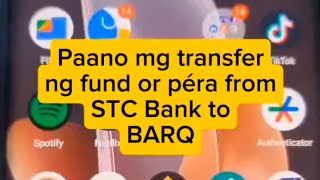 How to transfer fund from STC Bank to Barq #stcbank #barq