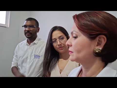Dr. Gilberto Júnior, inaugurou a sala da saúde digital do Piauí, na ubs São Francisco.