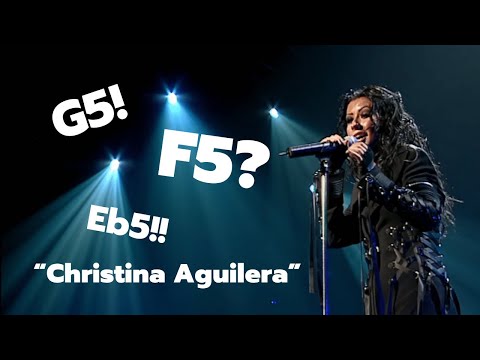 Christina Aguilera : Vocal Range | High Belt Notes F#4 - G#5 |