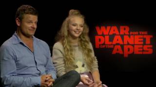 War For The Planet of the Apes: Steve Zahn & Amiah Miller Official Movie Interview | ScreenSlam video