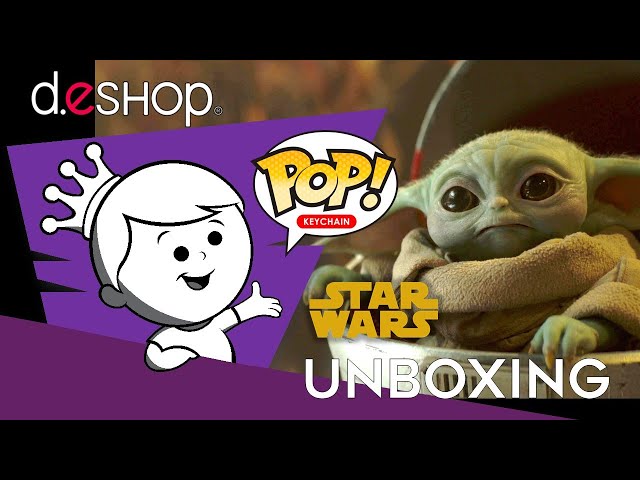 Vídeo relacionado con Llavero fantasía/Star Wars Baby Yoda Mandalorian/Medidas: 6,5 x 6 cm