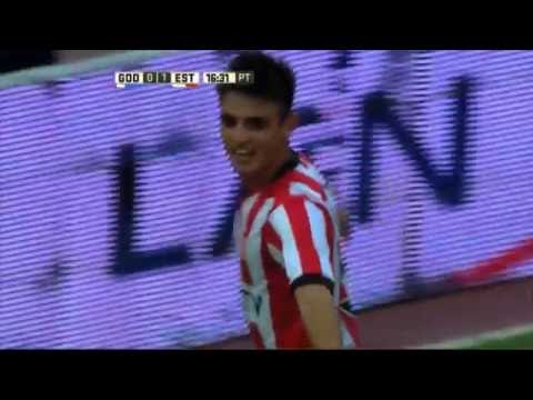 Gol de Cavallaro. Godoy Cruz 0 - Estudiantes 1. Desempate Copa Libertadores. Primera División 2016.