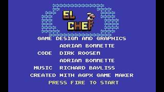 Best Commodore 64 Games - El Chef (2025 AGPX GAME)