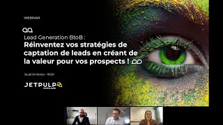 BtoB : (re)faire décoller l'acquisition de lead via le digital - webinar JETPULP