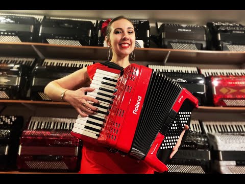 ROLFR1XRD - Red Roland FR-1X-RD Piano Accordion 26 72 $2899