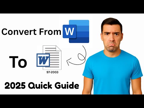 How to Convert Word (.docx) to 97–2003 Format (.doc) – Save As Old Word Version