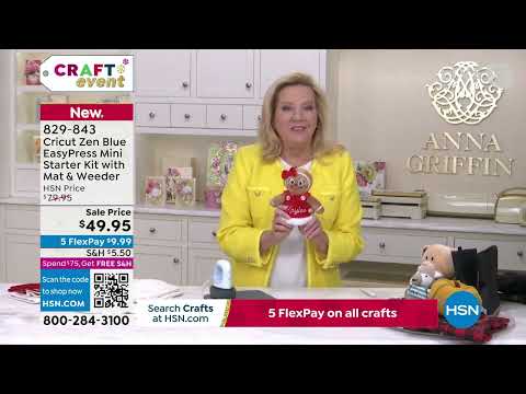 Cricut EasyPress Mini Starter Kit with Mat and Weeder  Z...