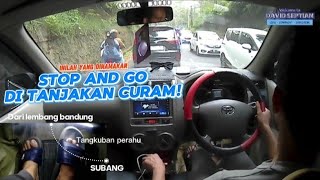 Download lagu Driving POV mengendarai mobil manual melewati tanjakan macet, stop and go part 1 mp3