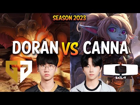 GEN Doran vs DK Canna - Doran GNAR vs Canna POPPY Top - Patch 13.12 KR Ranked