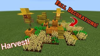 Fall Decorations For Minecraft!