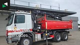 شاحنة قلابة Mercedes-Benz Actros 3341 6X4 HIAB 144 B-3 HIDUO Kran Crane 10m3 3-way tipper | صورة 4 - Autoline