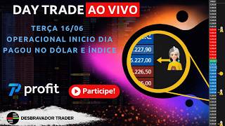 🔴 DAY TRADE AO VIVO 16/06/2026 [Dólar Futuro] 🔴