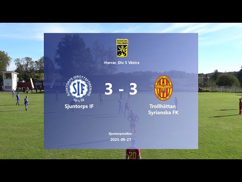 250927 Sjuntorps IF - Trollhättan Syrianska FK, Höjdpunkter