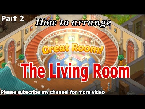How to arrange the living room in Matchington Mansion final part by UDISCOGAME | Android Game