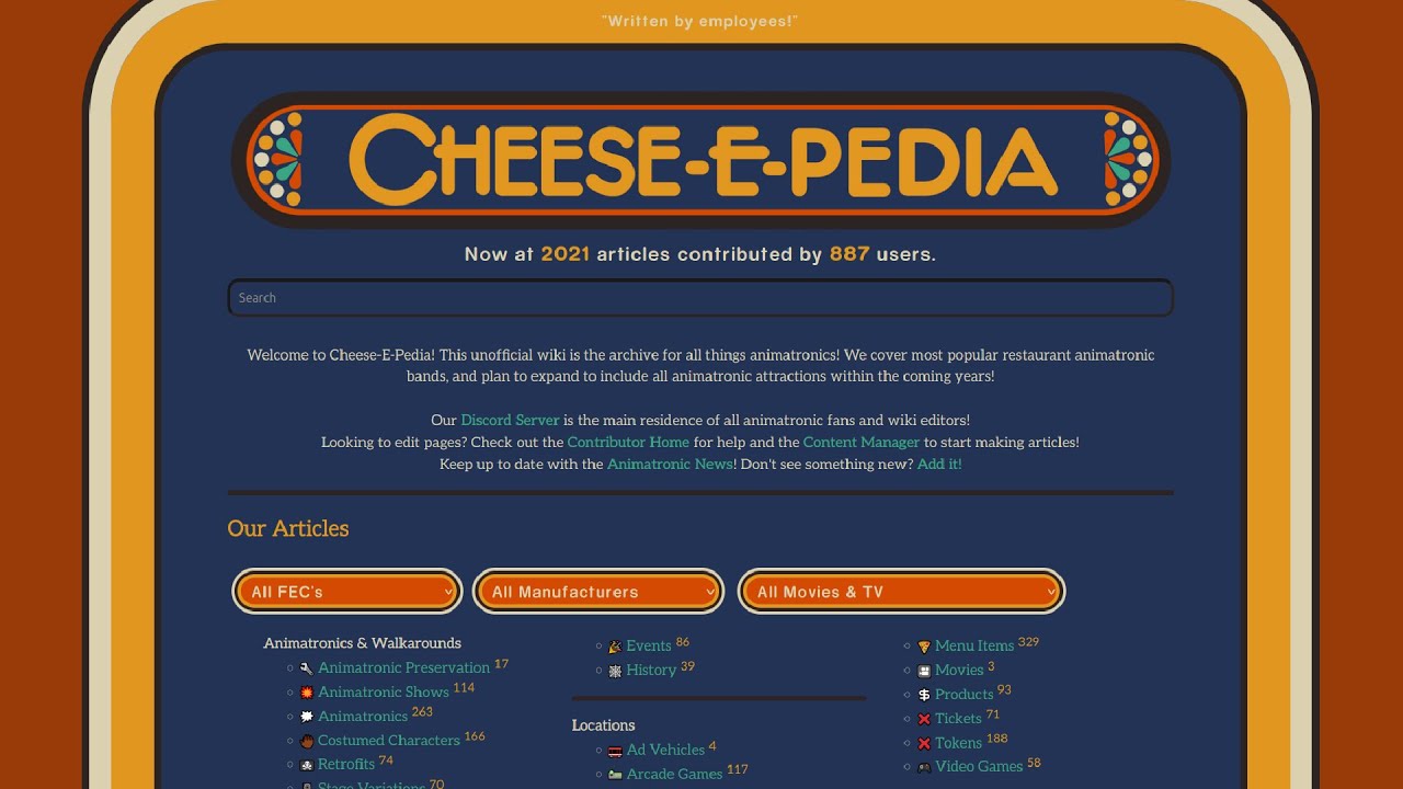 Cheese-E-Pedia: The Animatronics Wiki, Introduction and Future Plans
