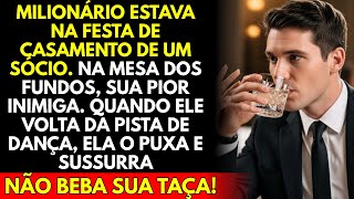 Milionário Estava Em Festa Com a  Sua Pior Inimiga. Ela o Puxa e Sussurra: Não Beba!