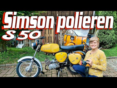 Simson S50 / S51 polieren Originallack erhalten S50 B2 Bj.1977 saharabraun DDR Lack Fahrzeuge Moped