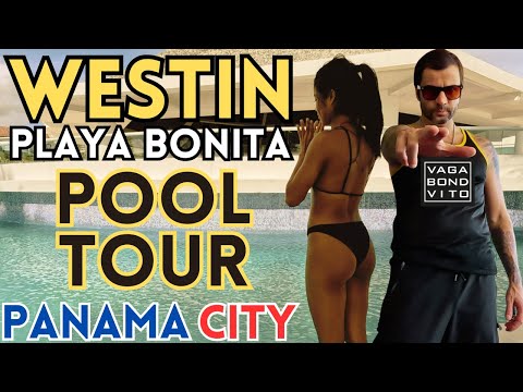 Aqui está um passeio pela piscina do Westin Hotel Playa Bonita na Cidade do Panamá, Panamá. Vera Cruz - Casa Bonita 4K