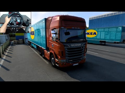 Delivery To Denmark Driving Scania - Euro Truck Simulator 2 (Logitech G29 + Shifter) Gameplay
