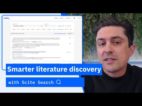 Scite Search - A smarter way to find and verify scholarly research