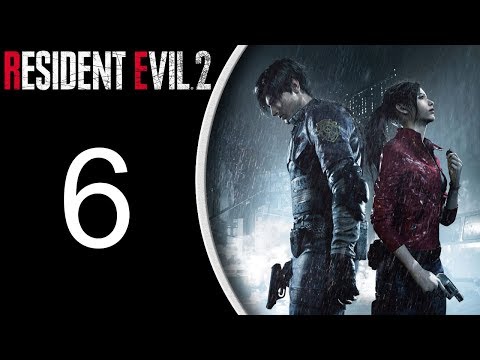 Resident Evil 2 (2019) HARDCORE Leon playthrough pt6 - Hunted! Library and Clock Tower