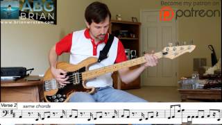 Genesis - I Know What I Like (In Your Wardrobe) - Bass Transcription