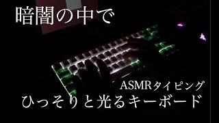 【ASMR】暗闇でひっそりと光るキーボード