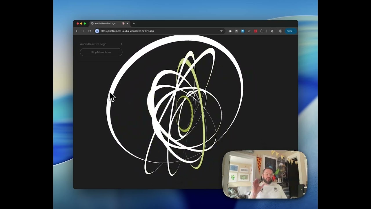 Video thumbnail for Audio-Reactive SVG Visualizer