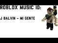 Roblox Music ID: J Balvin - Mi Gente