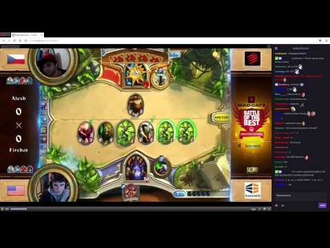 Battle of the best - Alesh (Shaman) vs Firebat (Warlock) - match 1 - Hearthstone February 2015