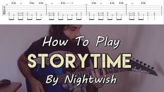 How To Play "Storytime" By Nightwish (Full Song Tutorial With TAB!)