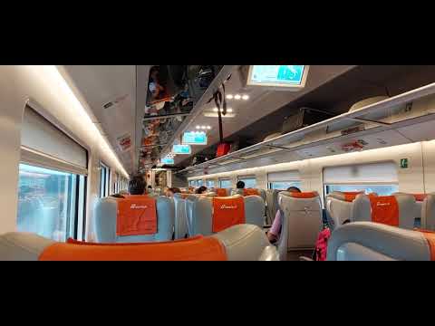 Frecciarosa #frecciarossa #travel in side view and speed of frecciarosa. #italy #tour #europe