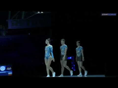 Trio Bulgaria D. Pashova A. Papazov T. Barotev European Aerobic Gymnastics Championships Pesaro 2021