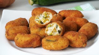 CROQUETAS DE CALABACÍN ¡Muy cremosas!