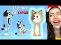 BLUEY MEGA TRY NOT TO LAUGH CHALLENGE PART 2