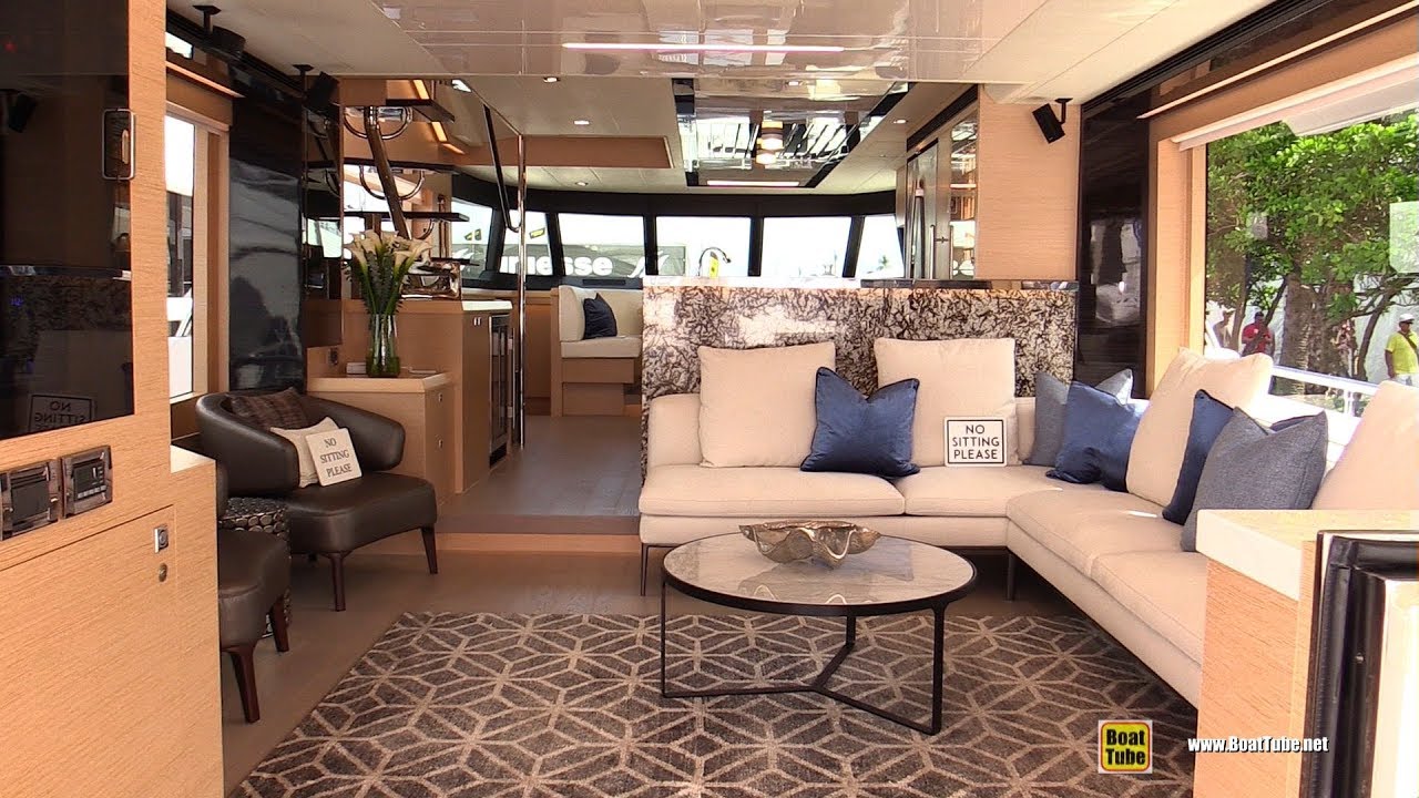 Horizon V68 Luxury Yacht - Deck and Interior Walkaround - 2018 Fort Lauderdale Boat Show