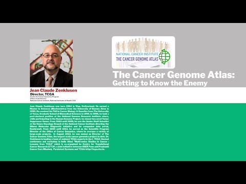 Institute Colloquium2019 "The Cancer Genome Atlas" By Dr Jean Claude Zenklusen
