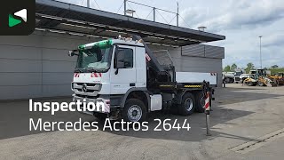 Mercedes-Benz Actros 2644 6X4 Grua HIAB 244 EP-5 HIDUO Suspensi&oacute;n Ballestas Cu a&ccedil;ık kasa kamyon | G&ouml;r&uuml;nt&uuml; 4 - Autoline