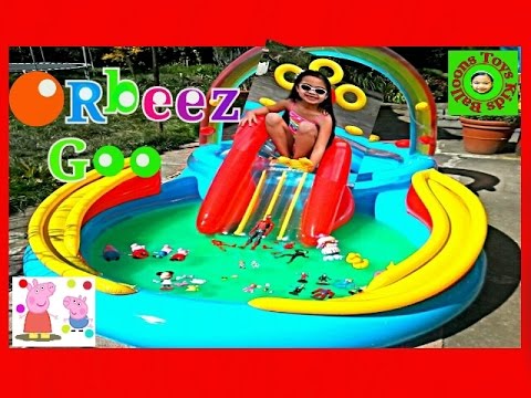 Orbeez Crush Monster Goo Paddling Pool Surprise Toys Peppa Pig Big Hero 6 Spiderman Disney Frozen Video