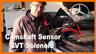 2014 Mercedes GL 450 Camshaft Position Sensor & VVT Solenoid Location