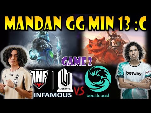 BEASTCOAST vs INFAMOUS (GAME 2) ESL One Malaysia 2022 South America: Closed Qualifier