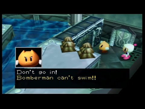 Bomberman 64 The Second Attack! 100% Playthrough (2-Ocean Planet Aquanet)