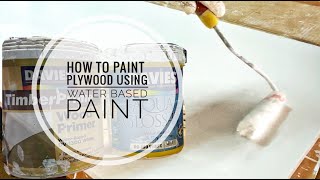 How to Paint Plywood Using Water Based Paint | Beginner