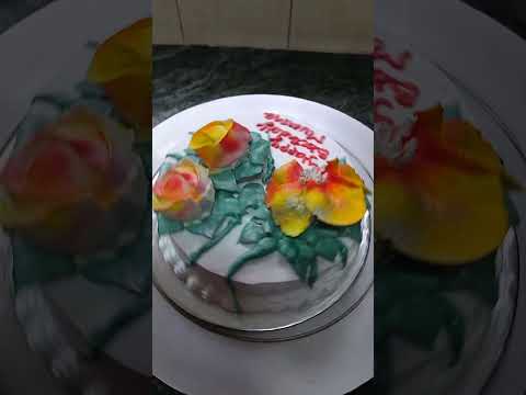 eggless cake #freshcake#strawberry flavour cake