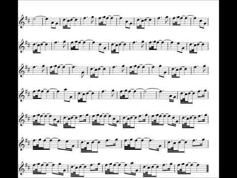 Great Highland Bagpipes Intermediate Exercise 12 – high pitch half speed