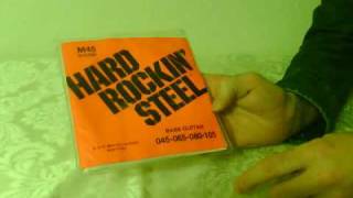 Video thumbnail for LA BELLA Hard Rockin RoundWound Bass Strings 45-105 NEW by celtusfergus