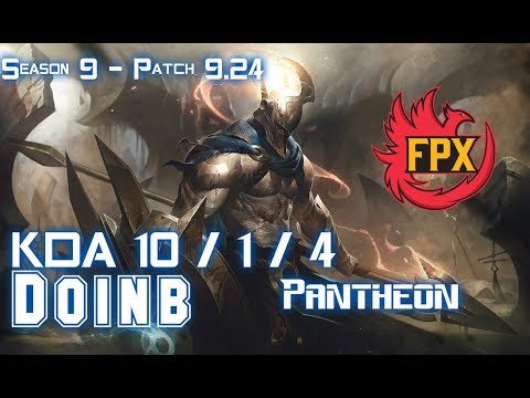 FPX Doinb PANTHEON vs TWISTED FATE Mid - Patch 9.24 KR Ranked