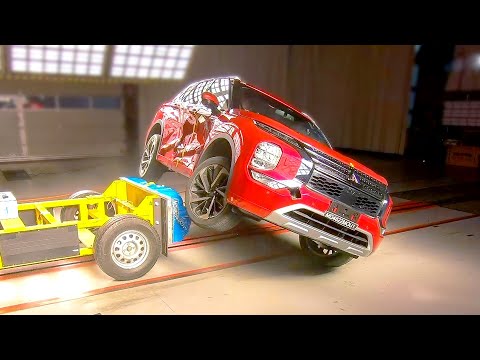 Mitsubishi SUV Outlander Crash Test and Moose Test